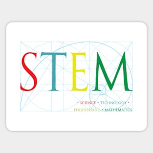 STEM with Golden Ratio, Science, Technology, Engineering, Mathematics Magnet